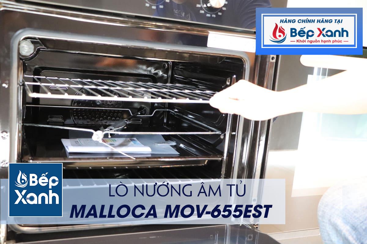 Lò nướng âm tủ Malloca MOV-655EST - Khoang 65 lít của lò nướng Malloca MOV-655EST Lò nướng âm tủ Malloca MOV-655EST - Khoang 65 lít của lò nướng Malloca MOV-655EST