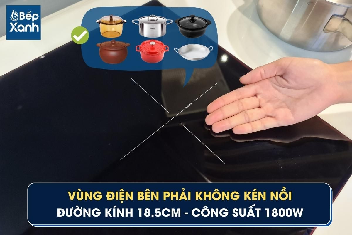 Bếp hồng ngoại 2 vùng nấu Malloca MR 732 / Nhập khẩu Tây Ban Nha, kính Schott Ceran – ảnh 8