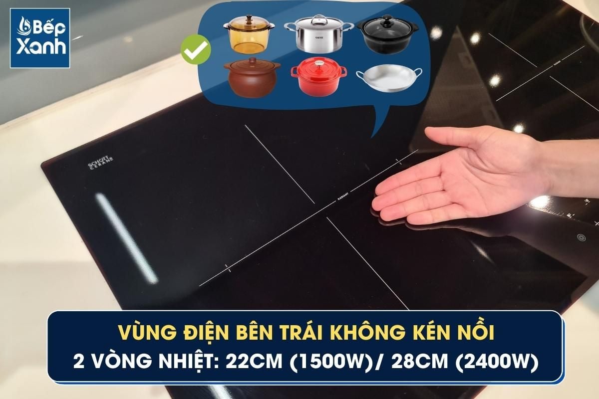Bếp hồng ngoại 2 vùng nấu Malloca MR 732 / Nhập khẩu Tây Ban Nha, kính Schott Ceran – ảnh 7