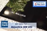 Bếp điện từ 3 vùng nấu Malloca MIR 593 / 2 Vùng từ 1 vùng điện, nhập khẩu Tây Ban Nha, kính Schott Ceran