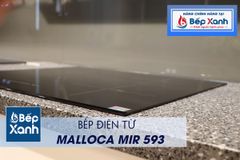 Bếp điện từ 3 vùng nấu Malloca MIR 593 / 2 Vùng từ 1 vùng điện, nhập khẩu Tây Ban Nha, kính Schott Ceran ảnh 6
