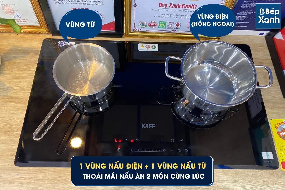 Bếp điện từ Kaff KF-IH68N (1 Điện 1 từ) – ảnh 6