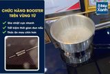 Bếp điện từ 3 vùng nấu Malloca MH 03IR N / Bếp 2 từ 1 điện, kính Eurokera chấm bi