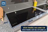 Bếp điện từ 3 vùng nấu Malloca MH 03IR N / Bếp 2 từ 1 điện, kính Eurokera chấm bi