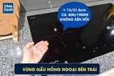 Bếp điện từ 3 vùng nấu Malloca MH 03IR N / Bếp 2 từ 1 điện, kính Eurokera chấm bi