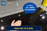 Bếp điện từ 3 vùng nấu Malloca MH 03IR N / Bếp 2 từ 1 điện, kính Eurokera chấm bi