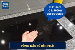 Bếp điện từ 3 vùng nấu Malloca MH 03IR N / Bếp 2 từ 1 điện, kính Eurokera chấm bi ảnh 8