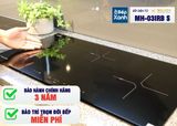 Bếp điện từ 3 vùng nấu Malloca MH-03IRB S / Bếp 2 từ 1 điện, kính Eurokera