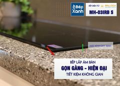 Bếp điện từ 3 vùng nấu Malloca MH-03IRB S / Bếp 2 từ 1 điện, kính Eurokera ảnh 9