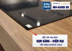 Bếp điện từ 3 vùng nấu Malloca MH 03IRB SB / Bếp 2 từ 1 điện, kính Eurokera chấm bi ảnh 9