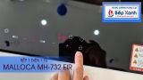 Bếp điện từ 2 vùng nấu Malloca MH-732 EIR / 1 Vùng từ 1 vùng điện, kính Virtro Ceramic