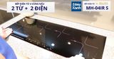 Bếp điện từ 4 vùng nấu Malloca MH-04IR S / 2 Vùng từ 2 vùng điện, kính Eurokera