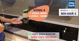 Bếp điện từ 4 vùng nấu Malloca MH-04IR S / 2 Vùng từ 2 vùng điện, kính Eurokera
