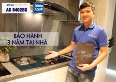 Bếp gas âm 2 vùng nấu Malloca AS 9402BG/ Màu đen + Xanh ảnh 5