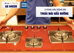 Bếp gas âm 3 vùng nấu MALLOCA AS 9403R/ Màu đỏ ảnh 3
