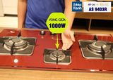 Bếp gas âm 3 vùng nấu MALLOCA AS 9403R/ Màu đỏ