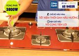 Bếp gas âm 3 vùng nấu MALLOCA AS 9403R/ Màu đỏ