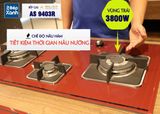 Bếp gas âm 3 vùng nấu MALLOCA AS 9403R/ Màu đỏ