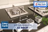 Bếp gas âm 3 vùng nấu Malloca AS 9503B/ Màu đen