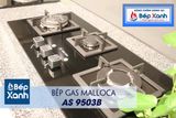 Bếp gas âm 3 vùng nấu Malloca AS 9503B/ Màu đen