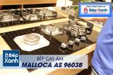 Bếp gas âm 3 vùng nấu Malloca AS 9603B/ Màu đen