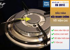 Bếp Gas Kết Hợp Hồng Ngoại 3 vùng nấu Malloca EG 201C/ Màu đen ảnh 7