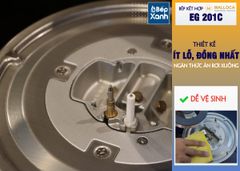 Bếp Gas Kết Hợp Hồng Ngoại 3 vùng nấu Malloca EG 201C/ Màu đen ảnh 8