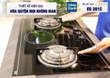 Bếp Gas Kết Hợp Hồng Ngoại 3 vùng nấu Malloca EG 201C/ Màu đen