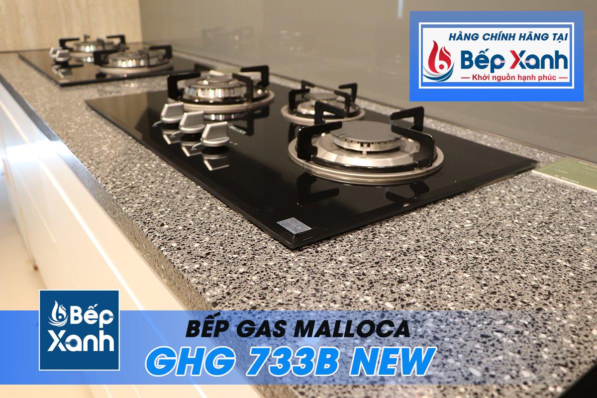Bếp gas âm 3 vùng nấu Malloca GHG 733B NEW/ Màu đen - Lắp đặt GHG 733B NEW với khoét đá 660 x 360mm Bếp gas âm 3 vùng nấu Malloca GHG 733B NEW/ Màu đen - Lắp đặt GHG 733B NEW với khoét đá 660 x 360mm