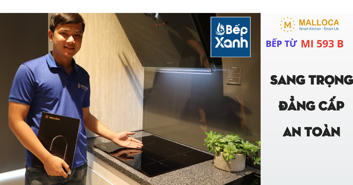 Bếp từ 3 vùng nấu Malloca MI 593B / Nhập khẩu Tây Ban Nha, kính Schott Ceran - Lắp đặt bếp từ Malloca MI 593B Bếp từ 3 vùng nấu Malloca MI 593B / Nhập khẩu Tây Ban Nha, kính Schott Ceran - Lắp đặt bếp từ Malloca MI 593B