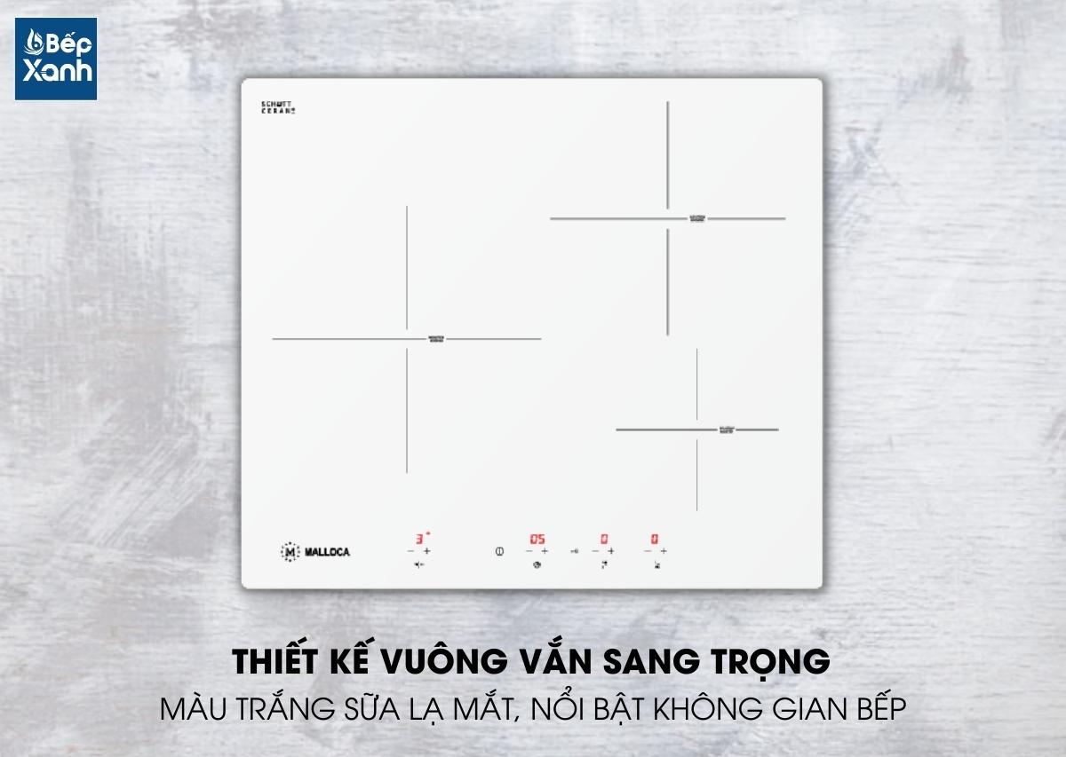 Bếp từ 3 vùng nấu Malloca MI 593W / Nhập khẩu Tây Ban Nha / Kính Schott Ceran trắng sữa - Công suất và tính năng của Malloca MI 593W Bếp từ 3 vùng nấu Malloca MI 593W / Nhập khẩu Tây Ban Nha / Kính Schott Ceran trắng sữa - Công suất và tính năng của Malloca MI 593W