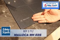 Bếp từ 3 vùng nấu Malloca MH-03IS / Kính Eurokera, dạng xước Metalic kiểu mới ảnh 4