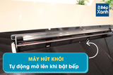 Bếp từ 4 vùng nấu Malloca HIH-904 SLIM / Tích hợp máy hút mùi, kính Ceramic