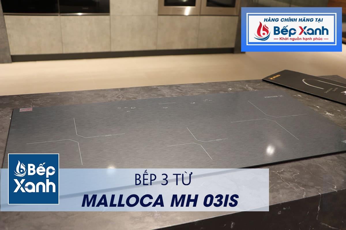 Bếp từ 3 vùng nấu Malloca MH-03IS / Kính Eurokera, dạng xước Metalic kiểu mới – ảnh 8