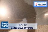 Bếp từ 3 vùng nấu Malloca MH-03IS / Kính Eurokera, dạng xước Metalic kiểu mới
