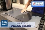 Bếp từ 3 vùng nấu Malloca MH-03IS / Kính Eurokera, dạng xước Metalic kiểu mới