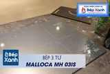 Bếp từ 3 vùng nấu Malloca MH-03IS / Kính Eurokera, dạng xước Metalic kiểu mới