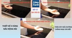 Bếp từ 3 vùng nấu Malloca MI 593B / Nhập khẩu Tây Ban Nha, kính Schott Ceran ảnh 7