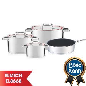  BỘ NỒI CHẢO INOX ELMICH PRAHA EL8668 