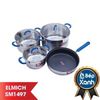  BỘ NỒI 3 CHIẾC CỠ 18CM, 22CM, 26CM VÀ 1 CHẢO INOX SMARTCOOK CỠ 26CM SM1497 