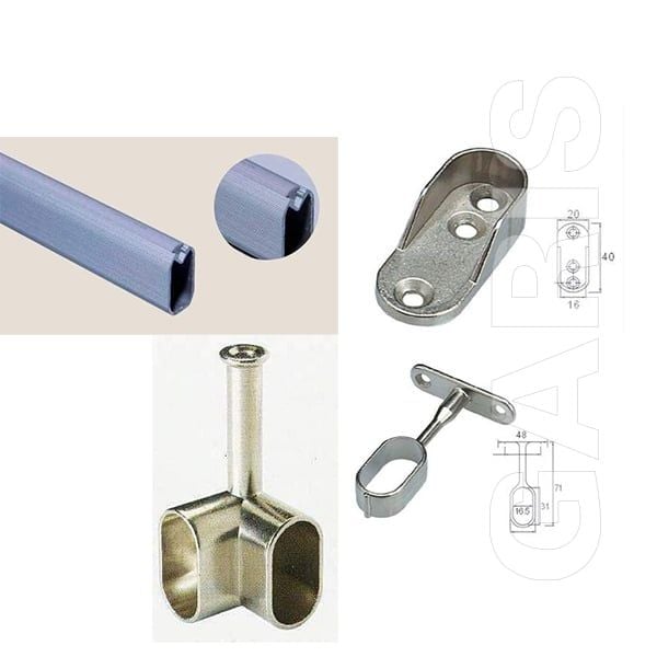  Bass Suốt Tủ Góc Bằng Hợp Kim Kẽm Garis GW27.2 
