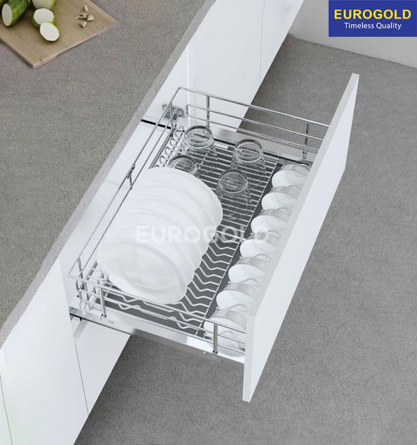 Giá xoong nồi bát đĩa Eurogold EPV6070F - Inox 304, nan Oval 