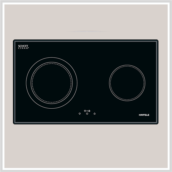  Bếp điện 2 vùng nấu Hafele HC-R772B 536.01.795 