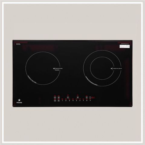 Bếp điện từ 2 vùng nấu Pramie PRTH-2101 / 1 điện 1 từ, kính Schott Ceran