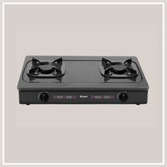 Bếp gas dương Rinnai RV-2615(G) 590mm 2 lò nấu, mặt thép phủ men ảnh 2