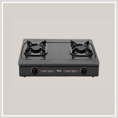 Bếp gas dương Rinnai RV-2715(G) 702mm 2 lò nấu, mặt thép phủ men ảnh 2