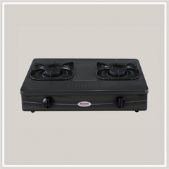 Bếp gas dương Rinnai RV-360(GM)N 590mm 2 lò nấu, mặt thép phủ men ảnh 2