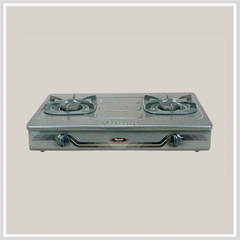 Bếp gas dương Rinnai RV-370(GM)N 702mm 2 lò nấu, mặt thép phủ men ảnh 2