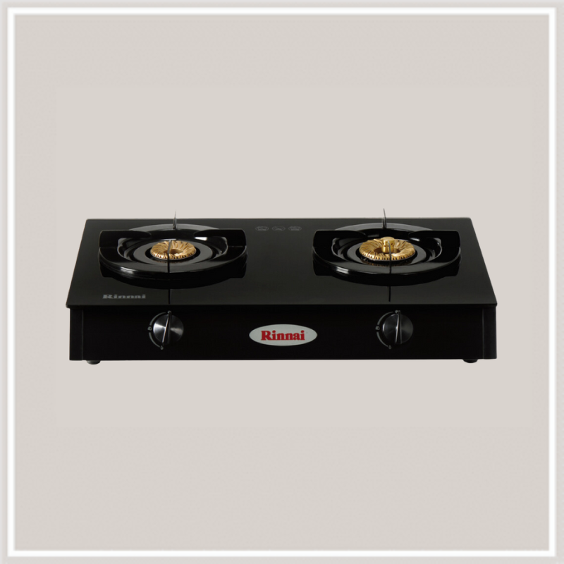  Bếp gas dương Rinnai RV-6double glass(B) 
