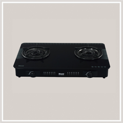 Bếp gas dương Rinnai RV-715Slim(GL-D) 716mm 2 lò nấu, mặt kính cường lực ảnh 2